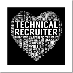 Technical Recruiter Heart Posters and Art